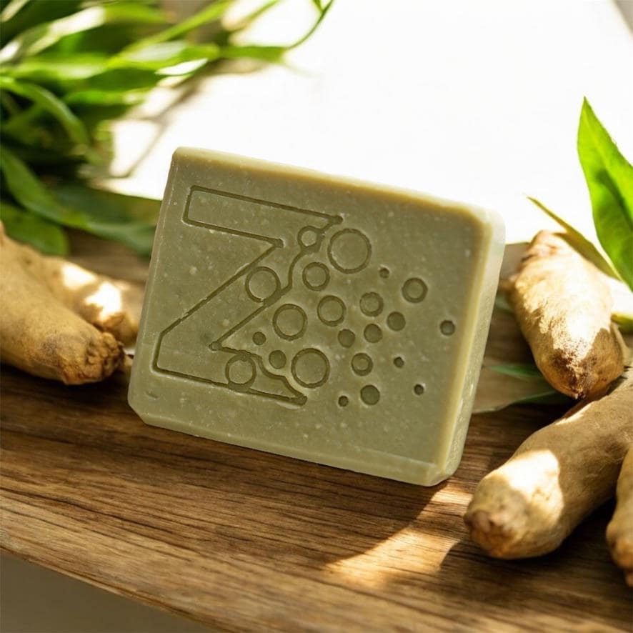Ginger Lemongrass Goat Milk Soap – Fresh Herbal Moisturizing Bar | Creamy Cleanse